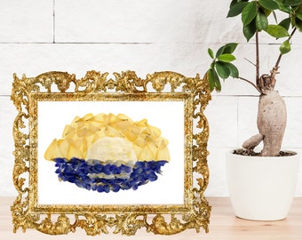 Milwaukee Flag Print, MKE Flag, People's Flag, Flower Art, Wisconsin USA, Birthday Gift, Mother's Day Gift