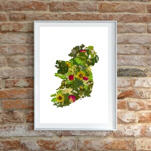 DIGITALER Irland Karte Print, 40 Shades of Green PLUS, Irish Blessing, Irland Blessing, irisches Geburtstagsgeschenk, Vatertagsgeschenk, einzigartiges Geschenk