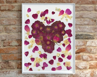 Heart Valentine's Day Gift, Wedding Gift, Engagement Gift, Bridal Shower Gift, Valentine's Gift for Her, Anniversary Gift, Flower