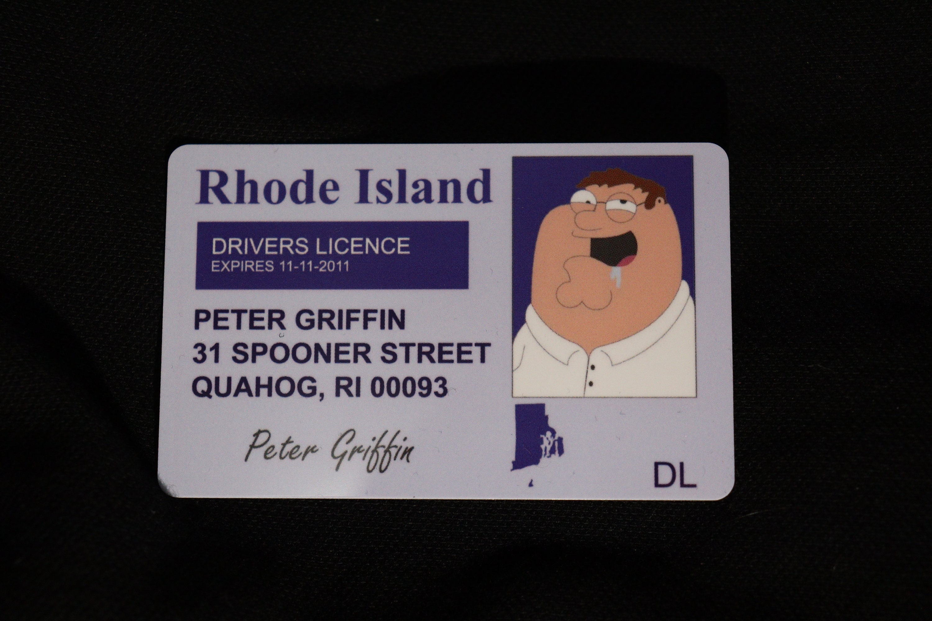 Family Guy Novelty ID Cards Etsy UK