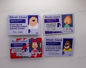 Cartes d'identité originales Family Guy