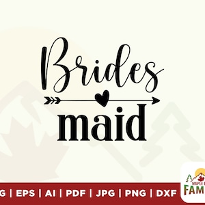 Brides maid svg, Bridal party svg, Bachelorette svg, Wedding svg, Brides maid gift, couple svg, Bride shirt design, files for cricut, vinyl