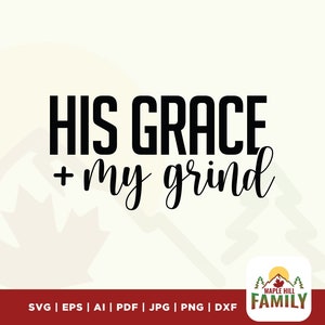 Sua Grazia My Grind SVG, Christian Svg, Leopardo, Camicia Donna Cristiana Svg, File di taglio per Cricut, Silhouette, Svg Religioso, Download istantaneo