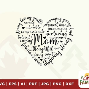 Mother svg, Mom heart svg, Mom svg, Shirt, Mama svg, Heart svg, Mothers Day svg, Typography svg, SVG, Download, Cricut files, vinyl, clipart