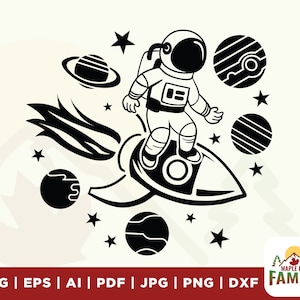 Weltraum SVG, niedlicher Weltraum Astronaut SVG, Astronaut Png, geschnittene Dateien für Cricut, paar SVG, Shirts png, digitale Datei, t Shirts svg, Sublimation