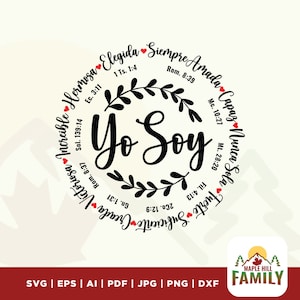 Yo Soy Inspiracion SVG, I am Inspiration svg, easter svg, In Spanish, Bible Verse SVG, Cricut, Christian Inspiration SVG, Instant Download