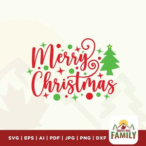 Merry Christmas SVG, Christmas svg, Christmas Tree Svg, Christmas Decoration svg, Christmas Cut Files, Cricut, vinyl, Silhouette, printable