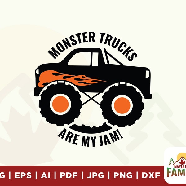 Monster trucks my jam svg, Monster svg, my jam svg, Truck svg, Car svg, off road svg, truck png, vehicle svg, big truck svg, sublimation