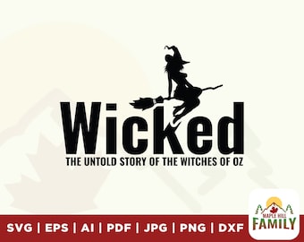Wicked Witch SVG, Halloween Shirt Design (Digital Download)