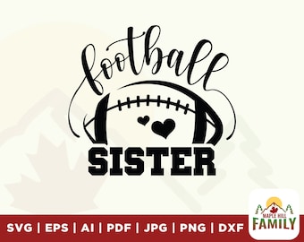 Football Sister (svg, png, eps, dxf, ai, pdf)
