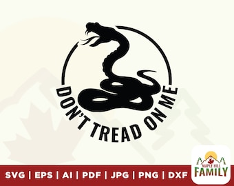 Gadsden Snake Flag SVG Bundle, Don't Tread On Me, Cricut Files (Digital Download)