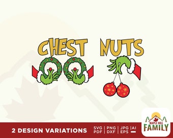 Chest Nuts SVG, Chest Nuts PNG, Couple Svg, Married Svg, Christmas Svg, His and Her Svg, Couple Matching shirts, shirt print, cricut files