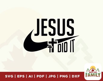 Jesus Did It svg, Christian svg, Jesus svg, Religious svg, Faith svg, cross svg, easter svg, crosses svg, risen svg, cricut, sublimation