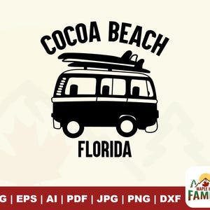 Cocoa Beach Florida svg, Cocoa Beach svg, Cocoa Beach sublimation, Florida svg, Digital Clipart, Beach svg art, Family Vacation Gift.