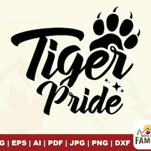 Tiger Pride svg, Tigers paw svg, Tigers svg, Tigers svg Files, Tigers School svg, Tigers Team svg, School Sports Team svg, Football svg.