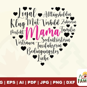 Mãe do coração svg, arquivo de enredo svg, mamãe svg, leal svg, perfeito svg, conheça svg, mãe americana, klug svg, svg, dxf, pdf, jpg, png, circuito, clipart