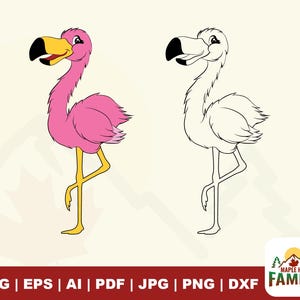 Pink Flamingo svg, Flamingo Clipart, t-shirts, svg design, pink svg, flamingo svg, digital file digital download, iron on, Cricut