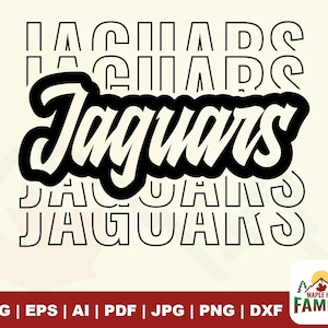 Jaguar svg, Jaguar Mascot svg, Jaguar Football School Team, Stacked Jaguar svg, Football Mama svg, School Team, School Spirit svg