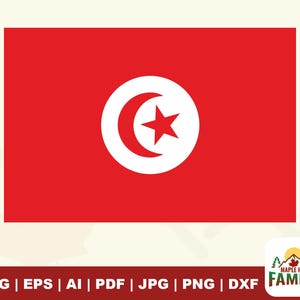 Svg drapeau de la Tunisie en couches, svg du drapeau de la Tunisie, clipart drapeau Tunisie, match de football, sport, maillot de football svg, en couches, vinyle, vecteur, sticker