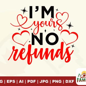 Svg "NON sono rimborsabile", Svg "Re e Regina", Svg "Anniversario", Svg "Coppia" per maglietta, Svg "San Valentino", "Lui e Lei", Viaggio di coppia, Svg "Coppie"
