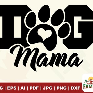Mamá perro SVG, Mamá rescatada SVG, Perro SVG, Mamá SVG, Mamá perro PNG, Mamá perro SVG, Madre perro SVG, Planchado, Sublimación, Cricut