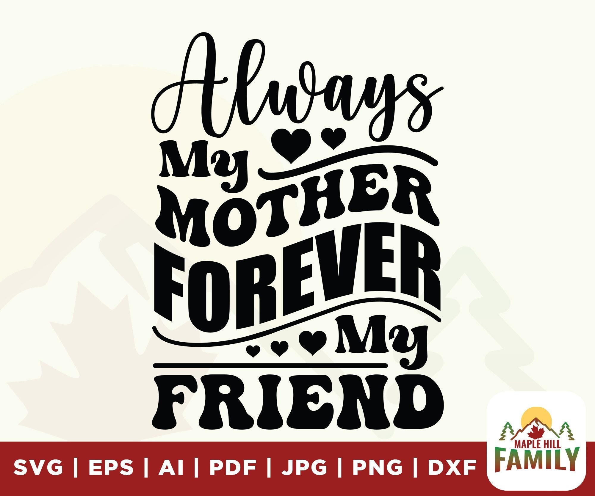 Always my mother, Forever my friend, Mother's day Frame, Custom Frames –  GlitterGiftsAndMore