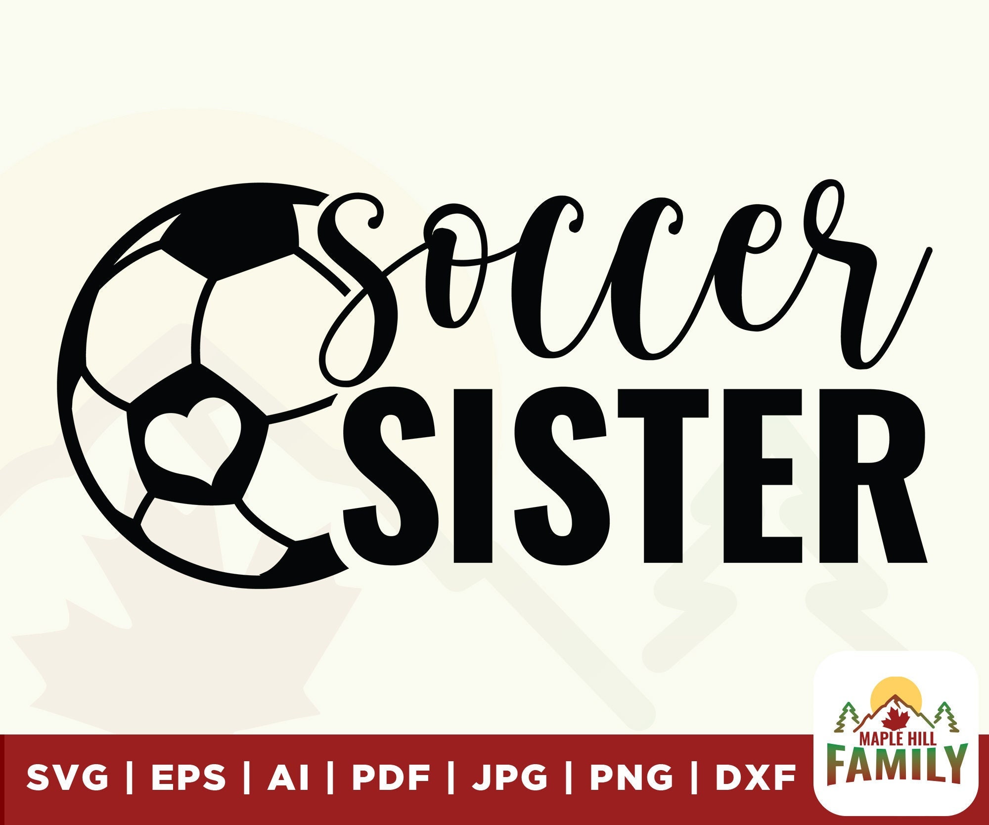 Soccer Sister Svg Cute Soccer Sister Shirt Svg Soccer Shirt Etsy