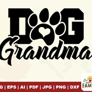 Abuela perruna SVG, Mamá rescatada SVG, perro SVG, mamá SVG, mamá perro PNG, Mamá perro SVG, Madre perro SVG, planchado, sublimación, Cricut