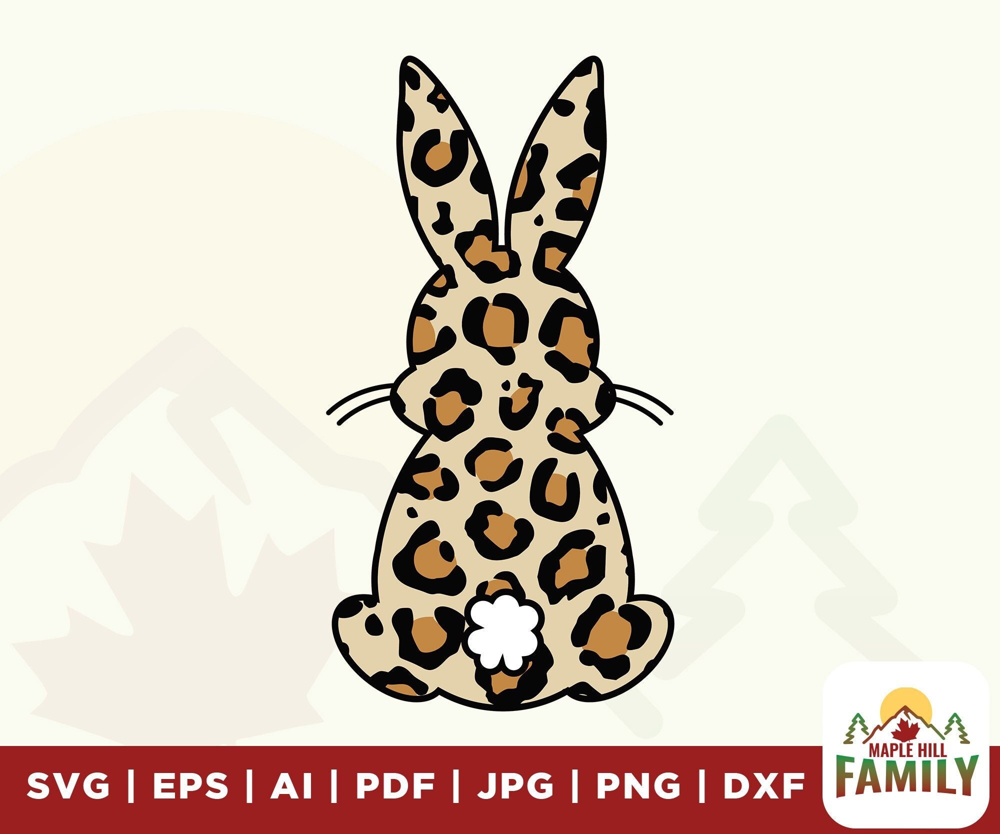 Leopard Bunny SVG Leopard Bunny PNG Leopard Bunny EPS - Etsy