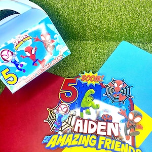 Spidey Team 3D Cake Topper / Spidey Team Shaker Cake Topper / Spiderman Cake Topper / Spidey and his Amazing Friends