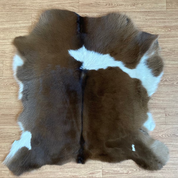 Natural Calfskin Rug,Genuine Cowhide Area Rug,cow skin ,90x70cm, 3x3,3 ft