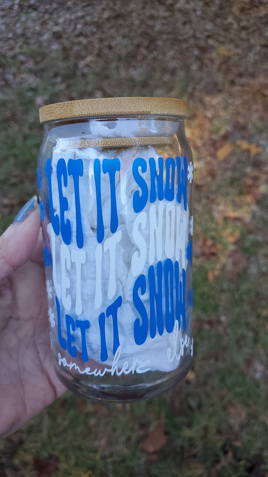 Cold Iced Coffee Beer Glass Let Snow Water Soda Tumbler Sweet Etsy