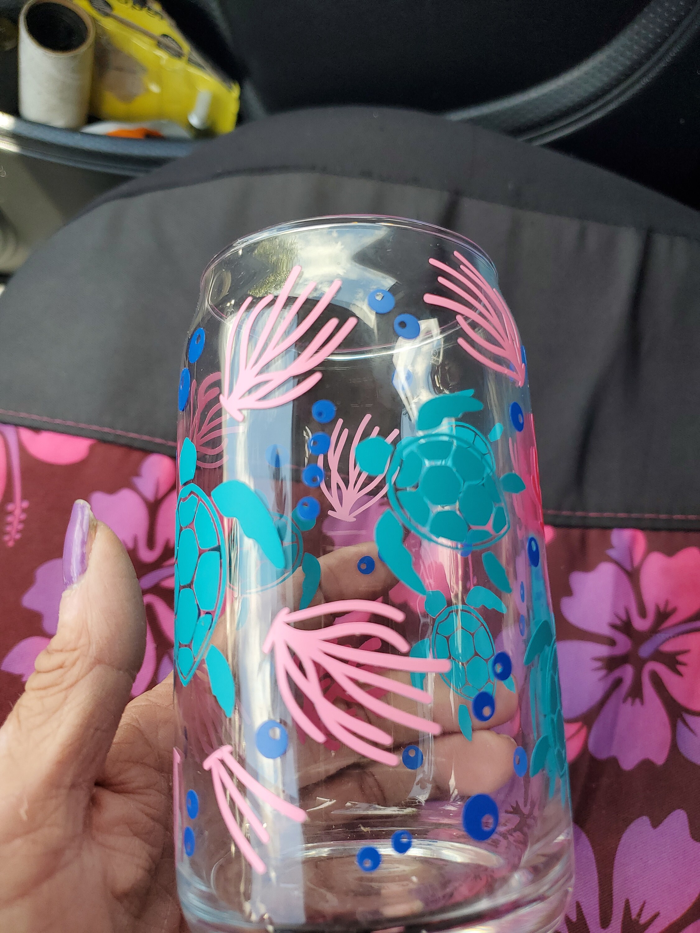 Turtle Iced Coffee Beer Can Glass Cup Sea Turtle Animal Cups Gifts ...