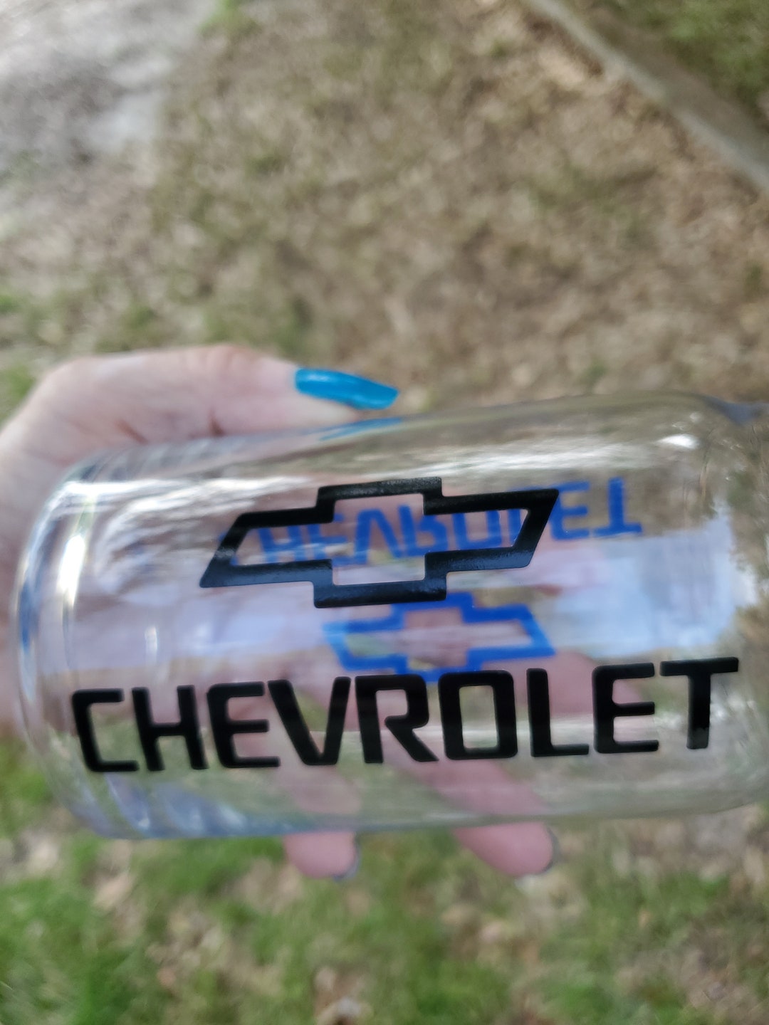 Iced Coffee Beer Glass Can Chevrolet Tumbler Gift Custom Etsy