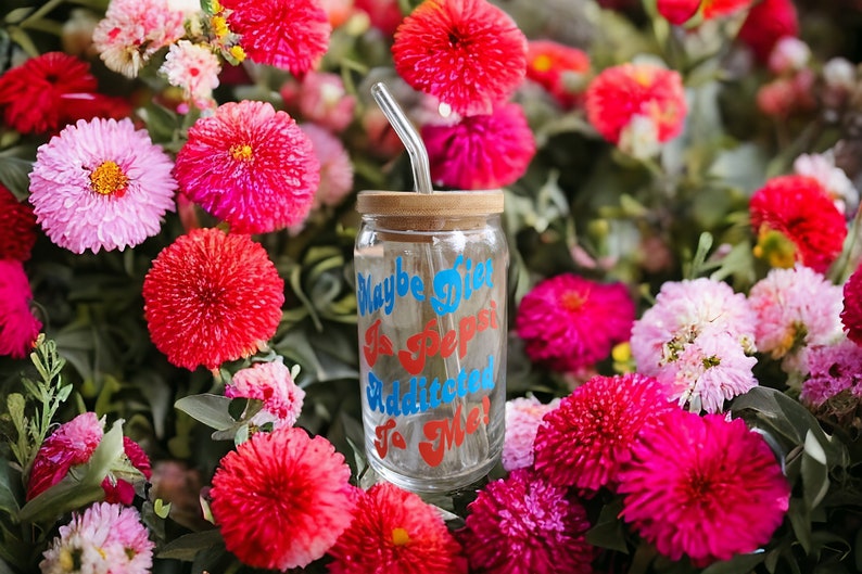 Maybe Diet Pepsi is Addicted to Me Libbey Coffee Beer Glass Can Cup