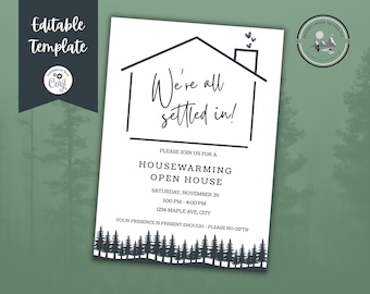 Housewarming Open House Invitation: Editable New Home Party Invite (Digital)