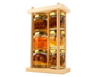 78.96/kg FOODOKO FINEST Honey Gift Set | 6 different blossom honeys with nuts and fruits, acacia honey gift set (6 x 40g) tasting set