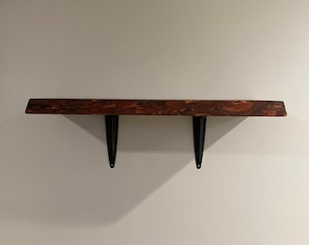 Live Edge Wooden Shelf