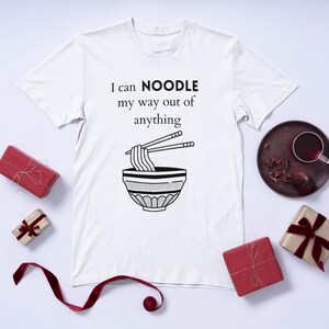 Noodle T-shirt -Perfect Gift For Foodies- Unisex 100% Cotton