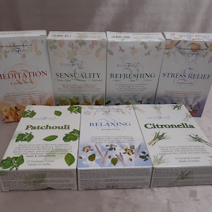 Incense cones Incense candles various varieties