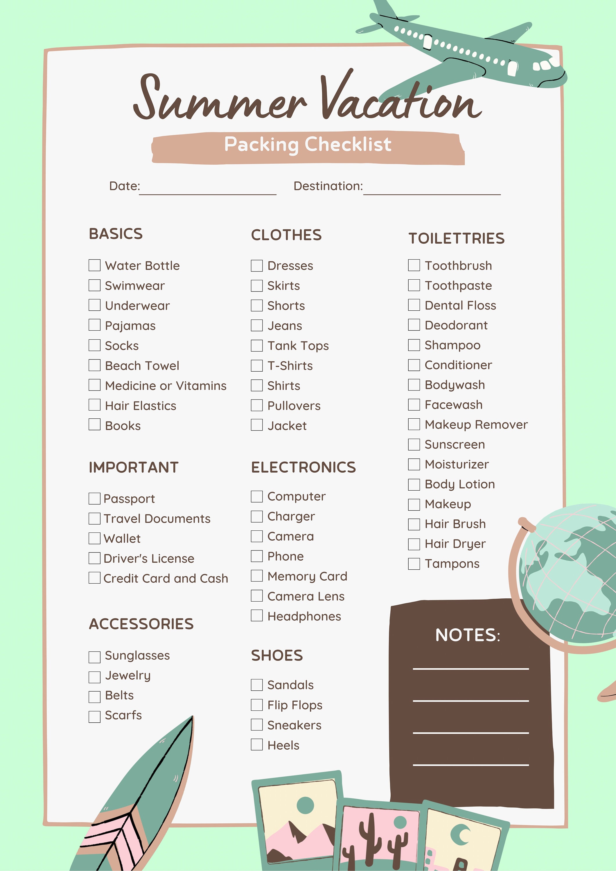 Creative Aesthetic Summer Vacation Packing Reminder Checklist Etsy creative-aesthetic-summer-vacation-packing-reminder-checklist-etsy