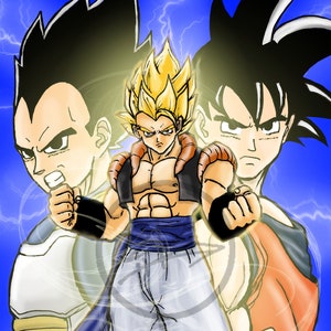 Gogeta Super Saiyan Blue DBS SSGB Art Board Print for Sale by