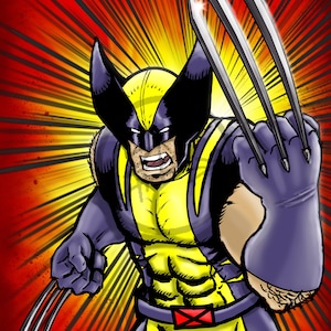 Lámina artística de Wolverine