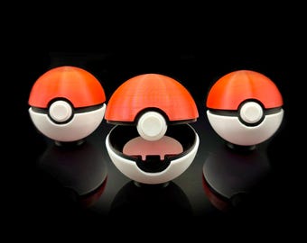 Fully Functional Pokeball - 3D Printed