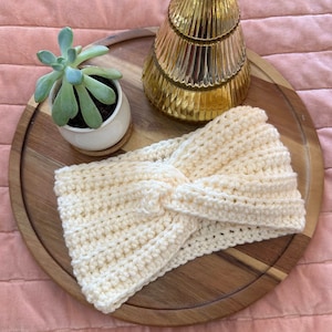 Twisted Ear Warmer Crochet PATTERN