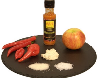 Meerrettich von Chilma, 100 ml., Tischwürze, zum Kochen und Dippen. Chilisauce Schärfe 4 von 7. Scharf. Für Fisch- und Gemüsegerichte.