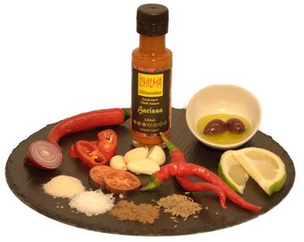 Harissa von Chilma, 100 ml, Würzsauce, südafrikanische Sauce zum Würzen und Marinieren, scharf, Schärfe 3 von 7, perfekt für Chili con Carne