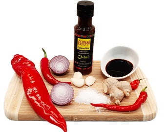 Chilmi von Chilma, 100 ml., Gourmet Würzsauce Tischwürze zum Aufpeppen von Suppen und Saucen oder zum Kochen mit leichter Schärfe