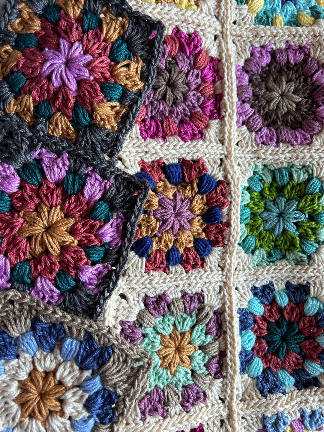 Dahlia Square Crochet Pattern - Etsy