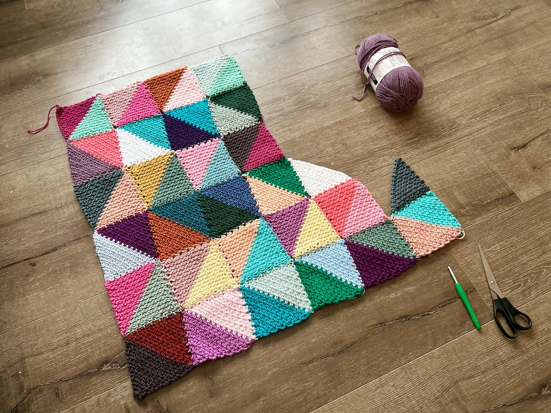Patchwork Quilt Crochet Pattern - Instant Download